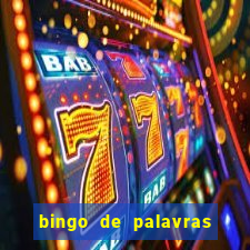 bingo de palavras cha de bebe